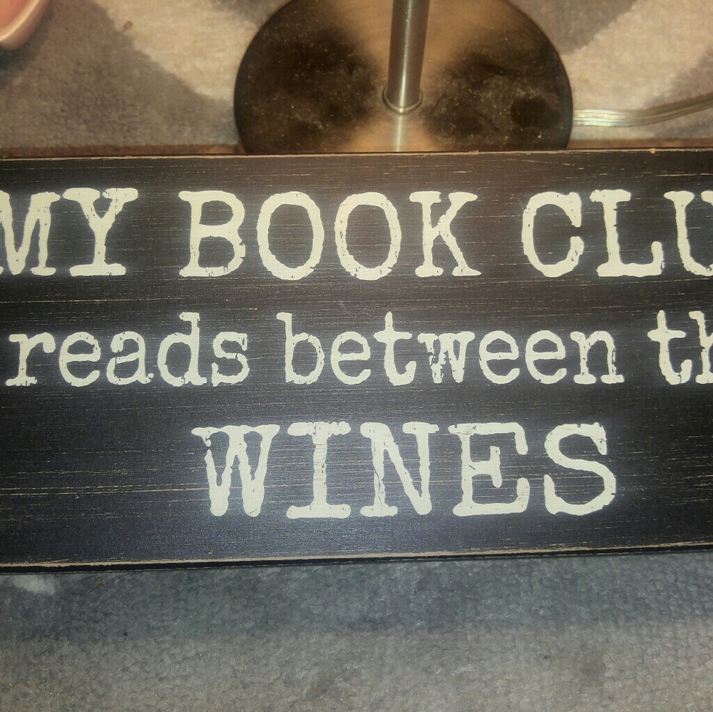 Block sign my book club read between the lines
